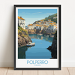 Polperro Souvenir Poster Print