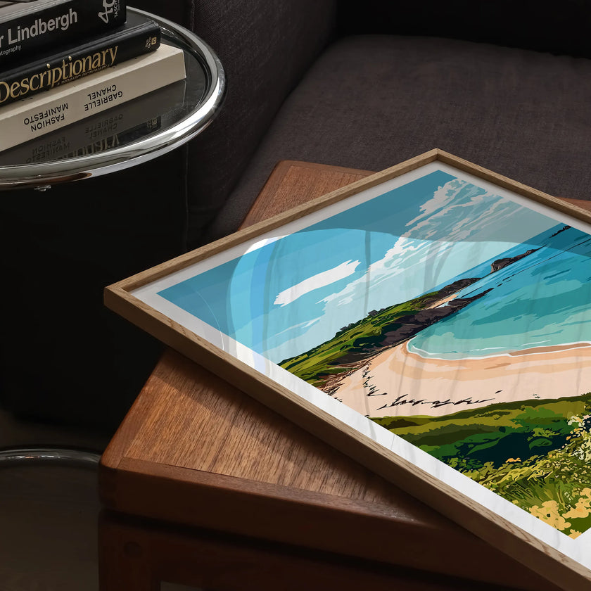 Portelet Bay Destination Art Gift