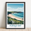 Portelet Bay Minimalist Wall Art
