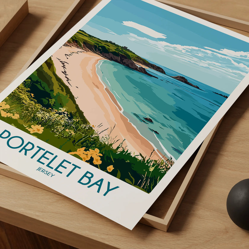 Portelet Bay Scenic Landscape Art