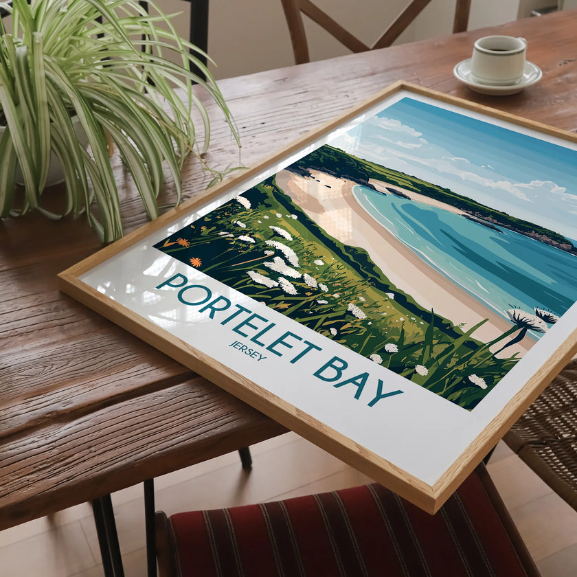 Portelet Bay Souvenir Poster Print