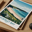 Portelet Bay Vintage Style Print