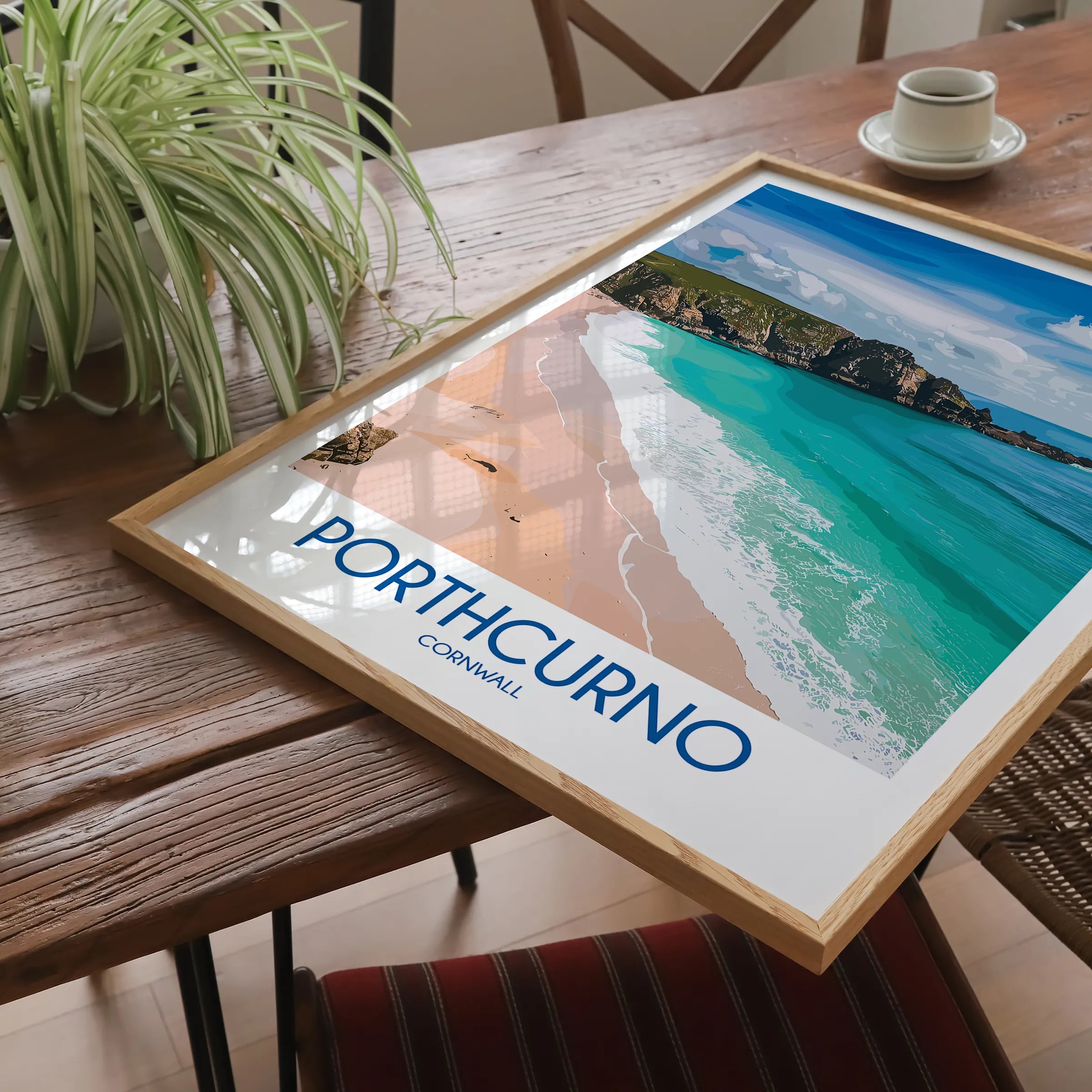 Porthcurno Minimalist Wall Art