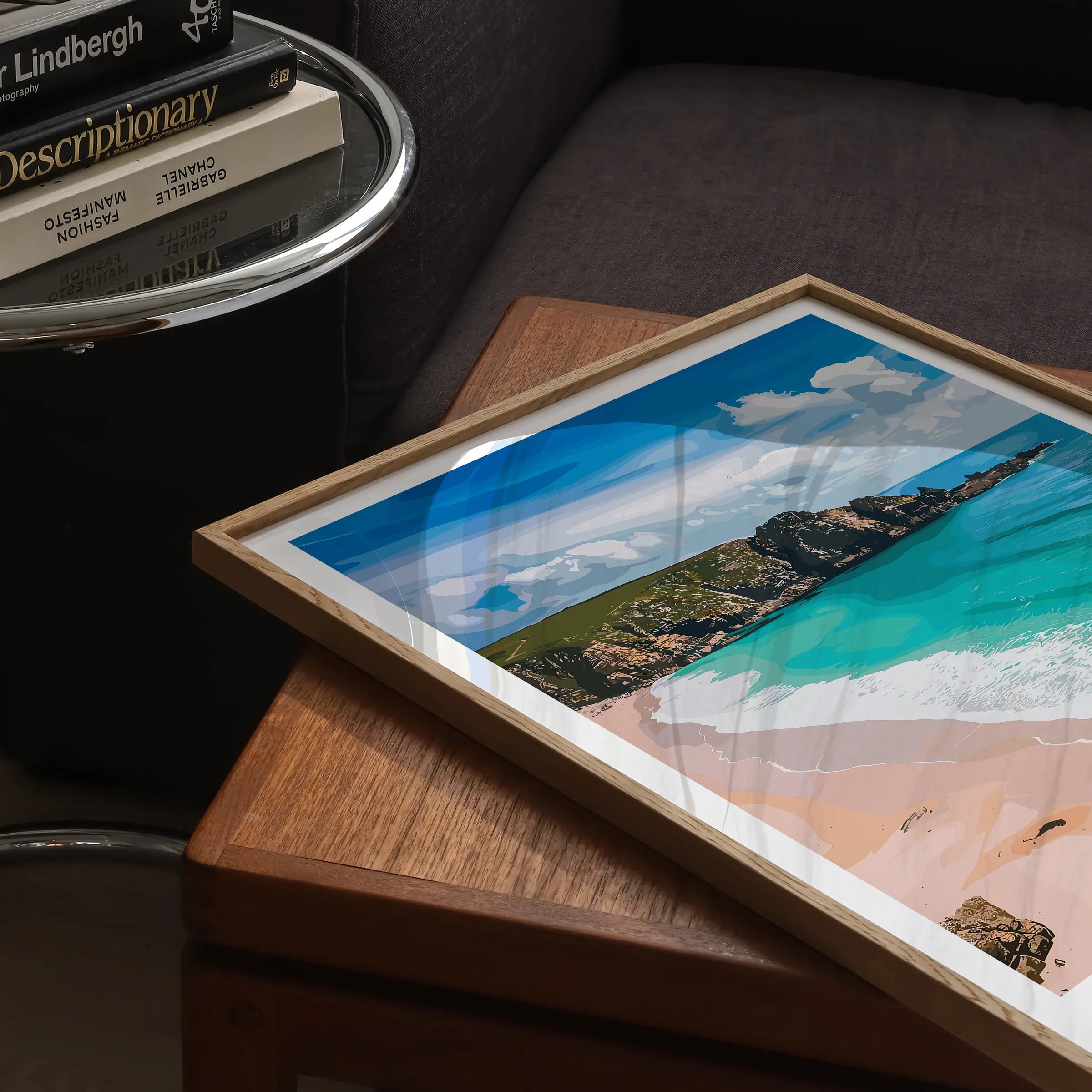 Porthcurno Scenic Landscape Art