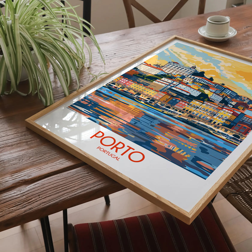 Porto Retro Travel Illustration