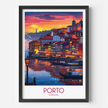Porto Vintage Style Print