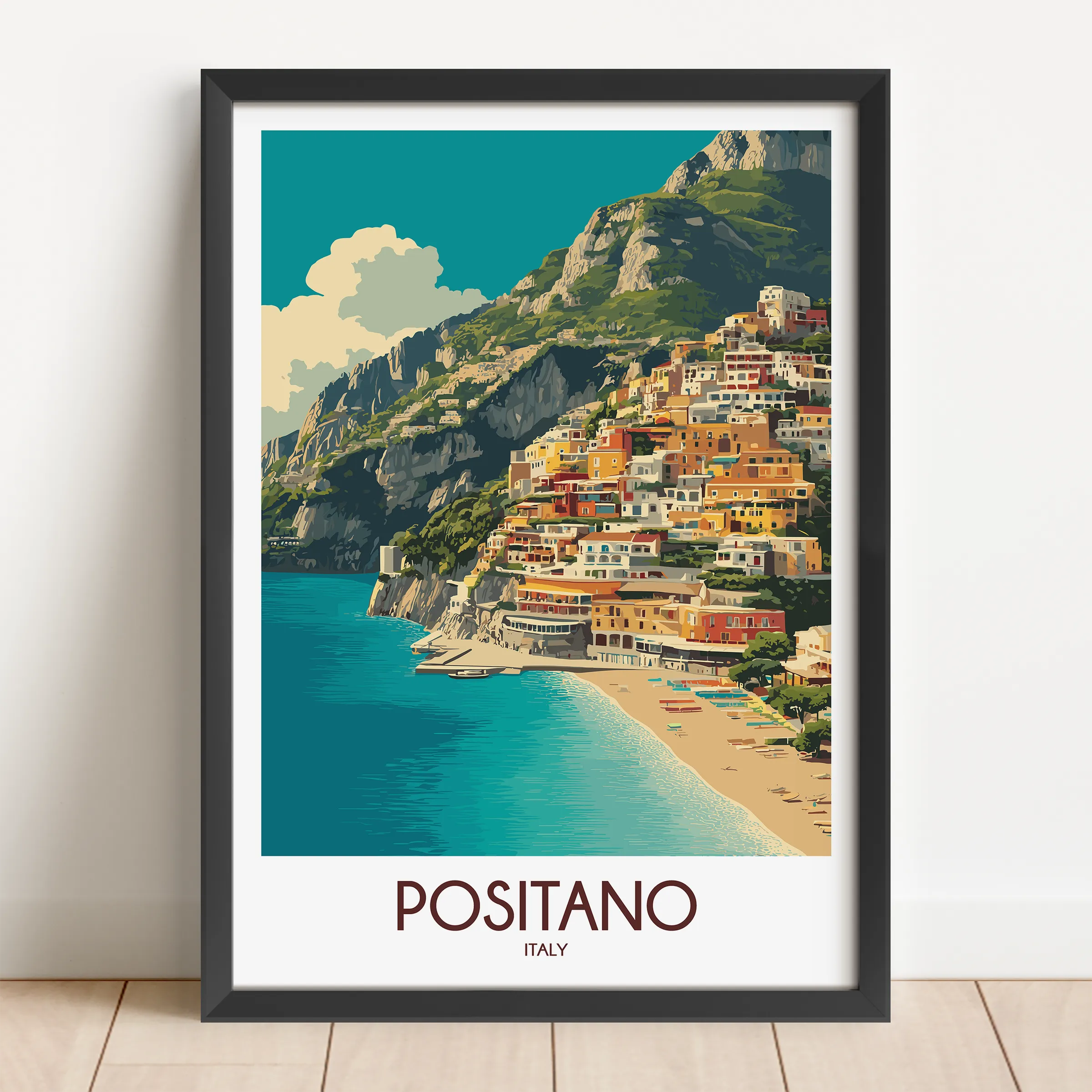 Positano Minimalist Wall Art