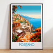 Positano Modern Travel Poster