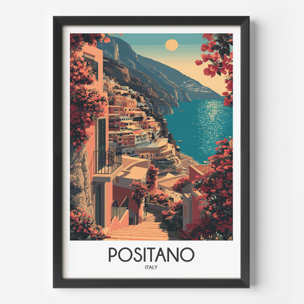 Positano Souvenir Poster Print