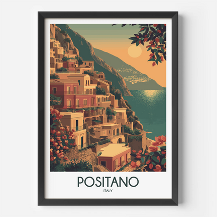 Positano Souvenir Poster Print