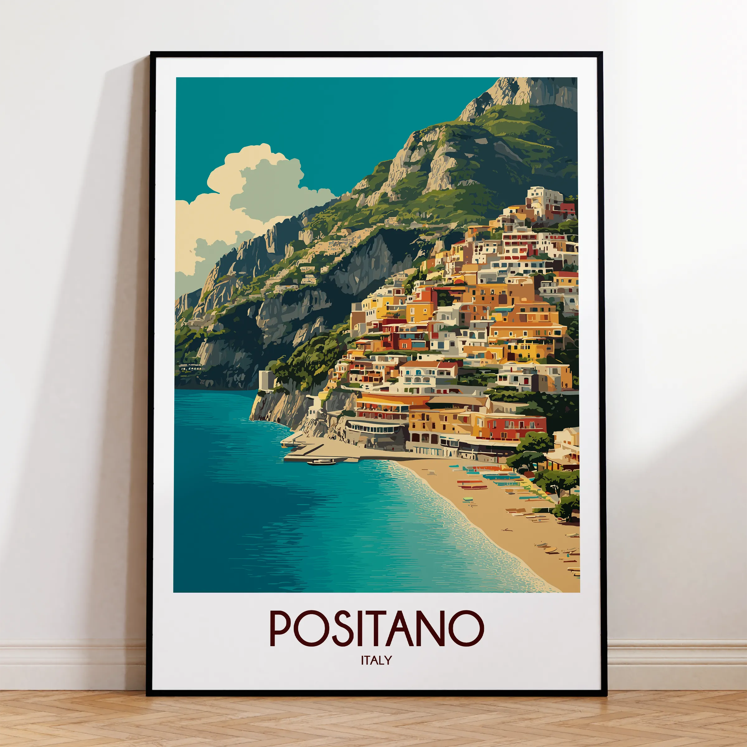 Positano Souvenir Poster Print