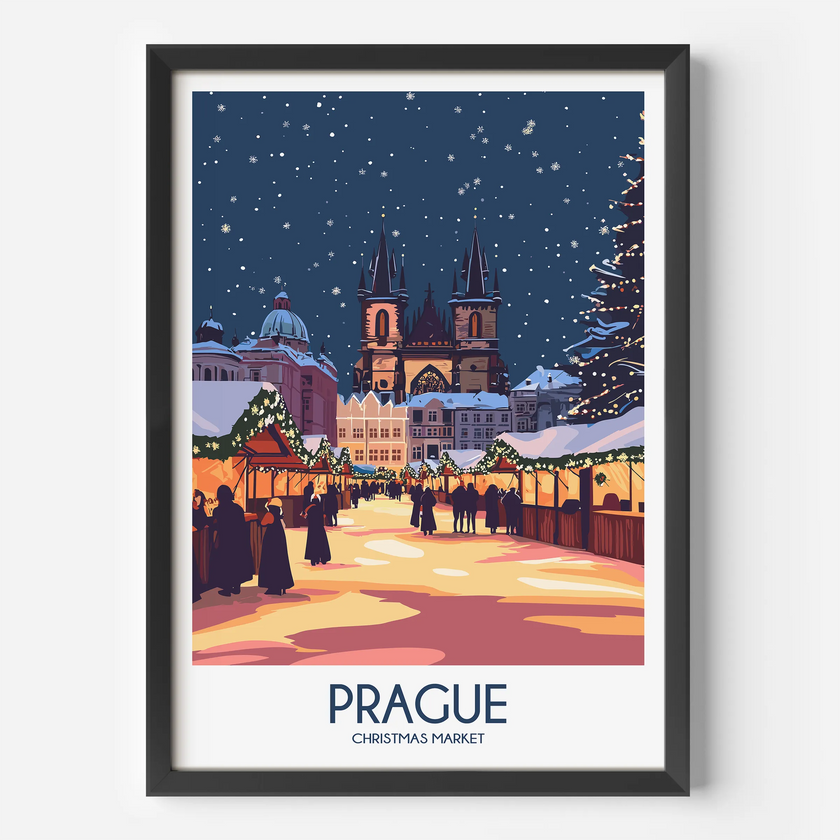 Prague Destination Art Gift