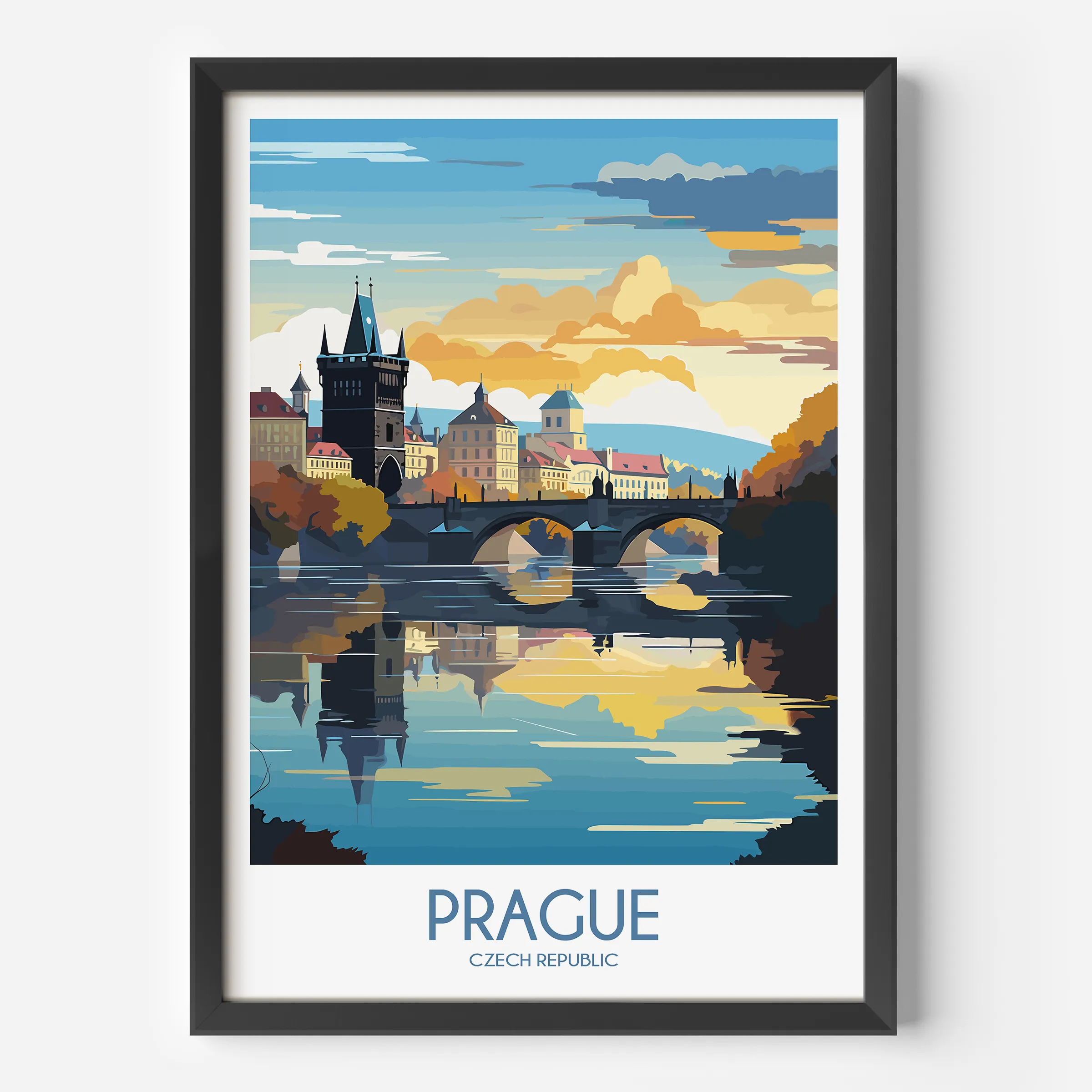 Prague Destination Art Gift