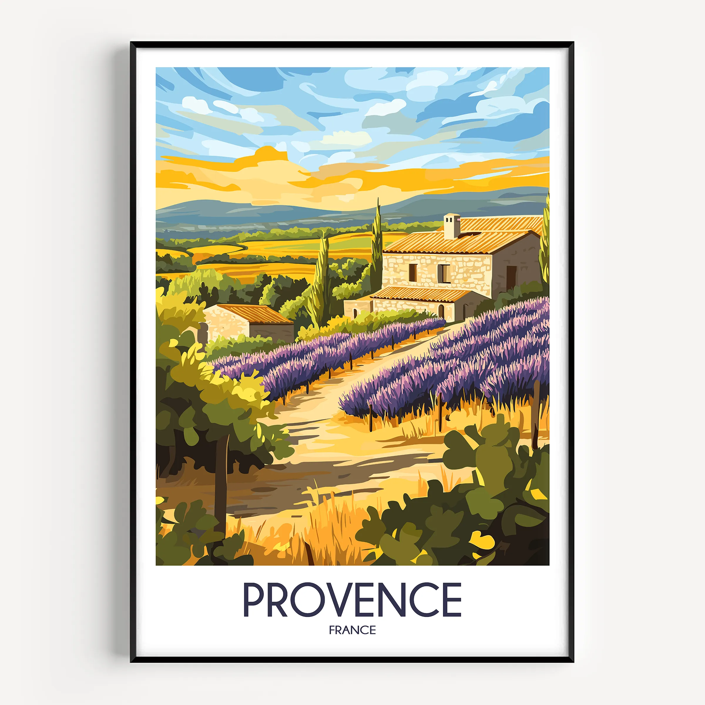 Provence Destination Art Gift