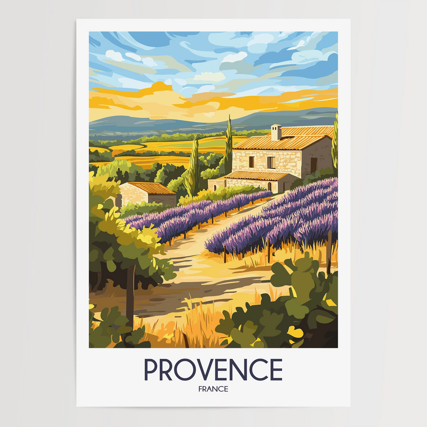 Provence Minimalist Wall Art