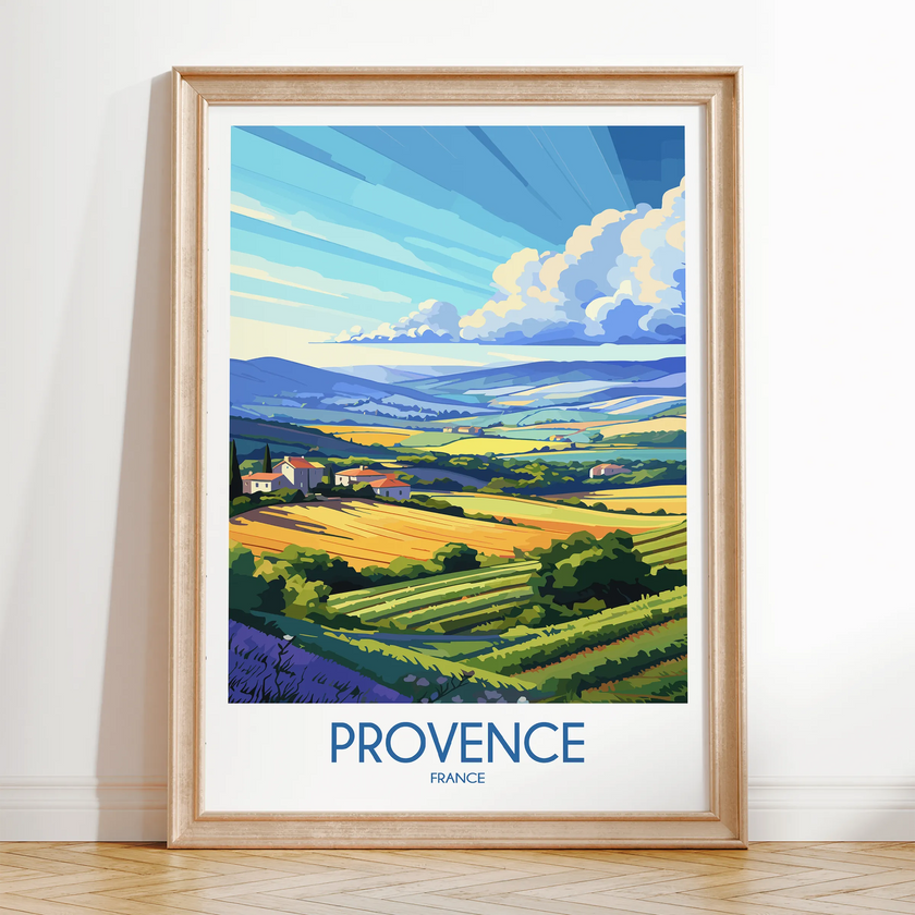 Provence Modern Travel Poster
