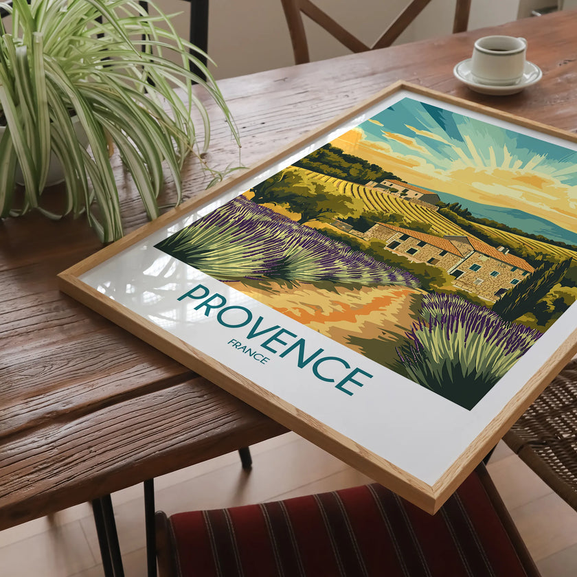 Provence Modern Travel Poster