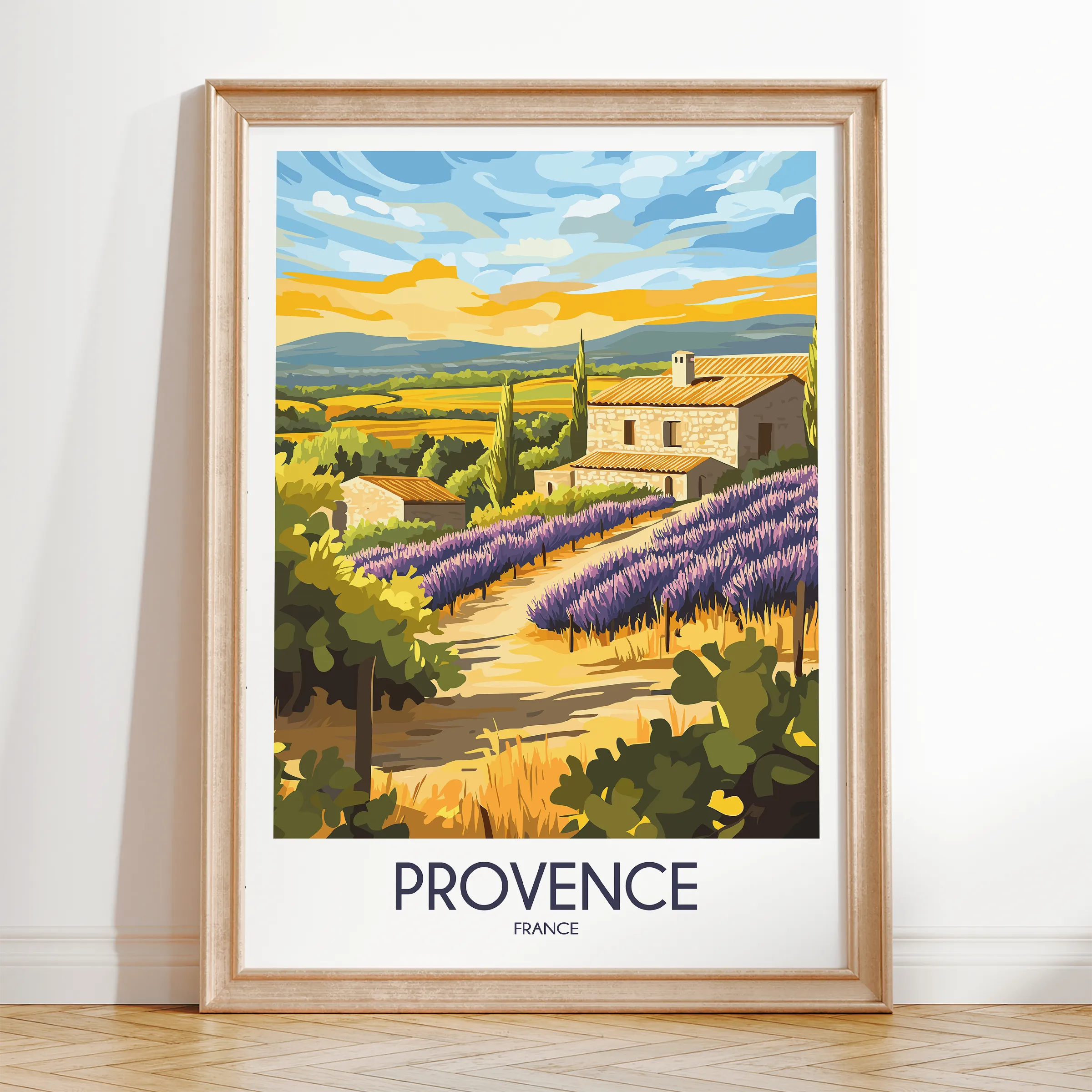 Provence Scenic Landscape Art