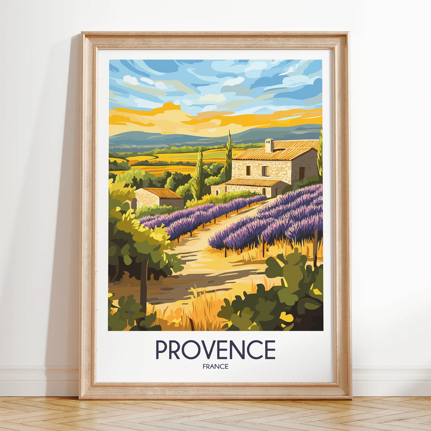 Provence Scenic Landscape Art