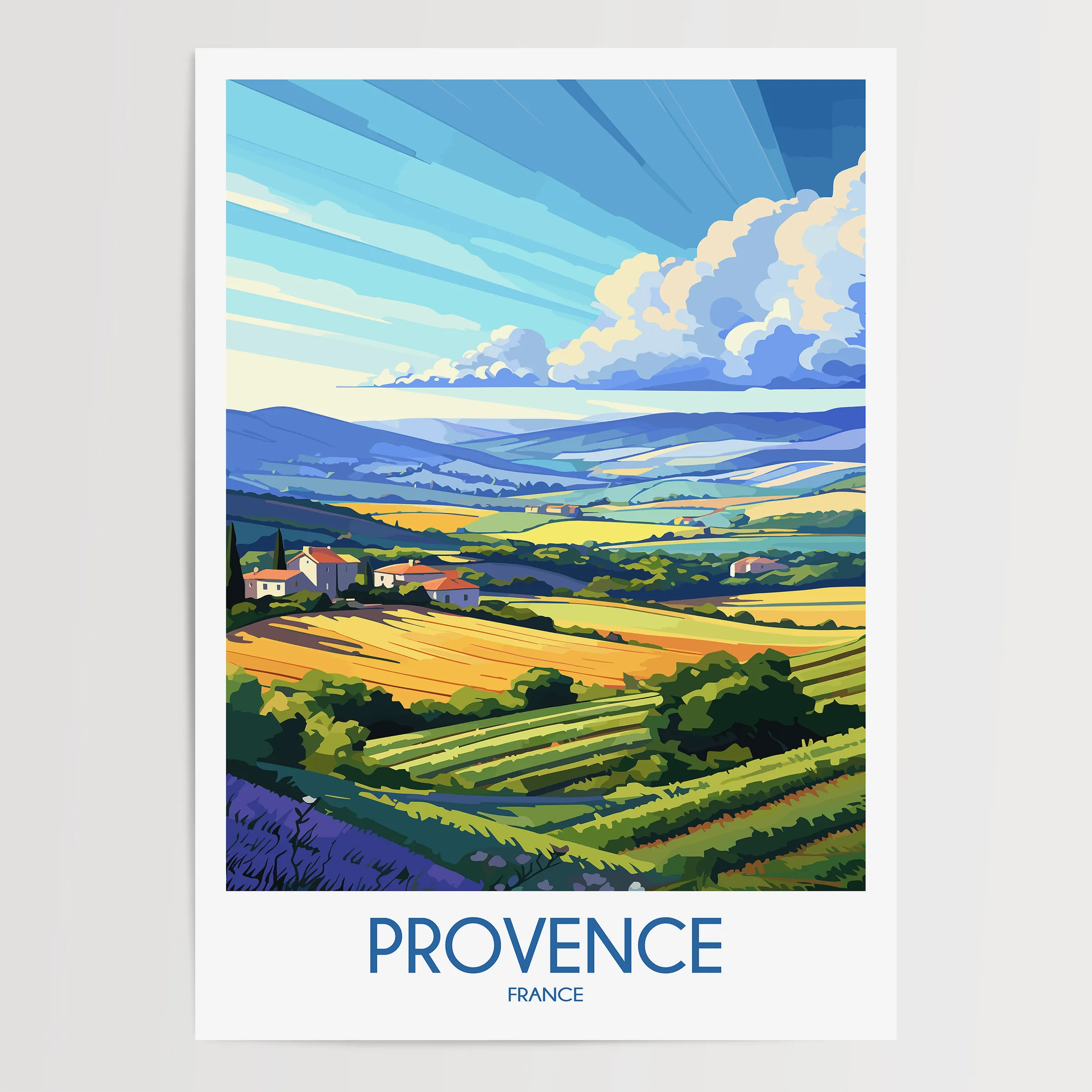 Provence Souvenir Poster Print