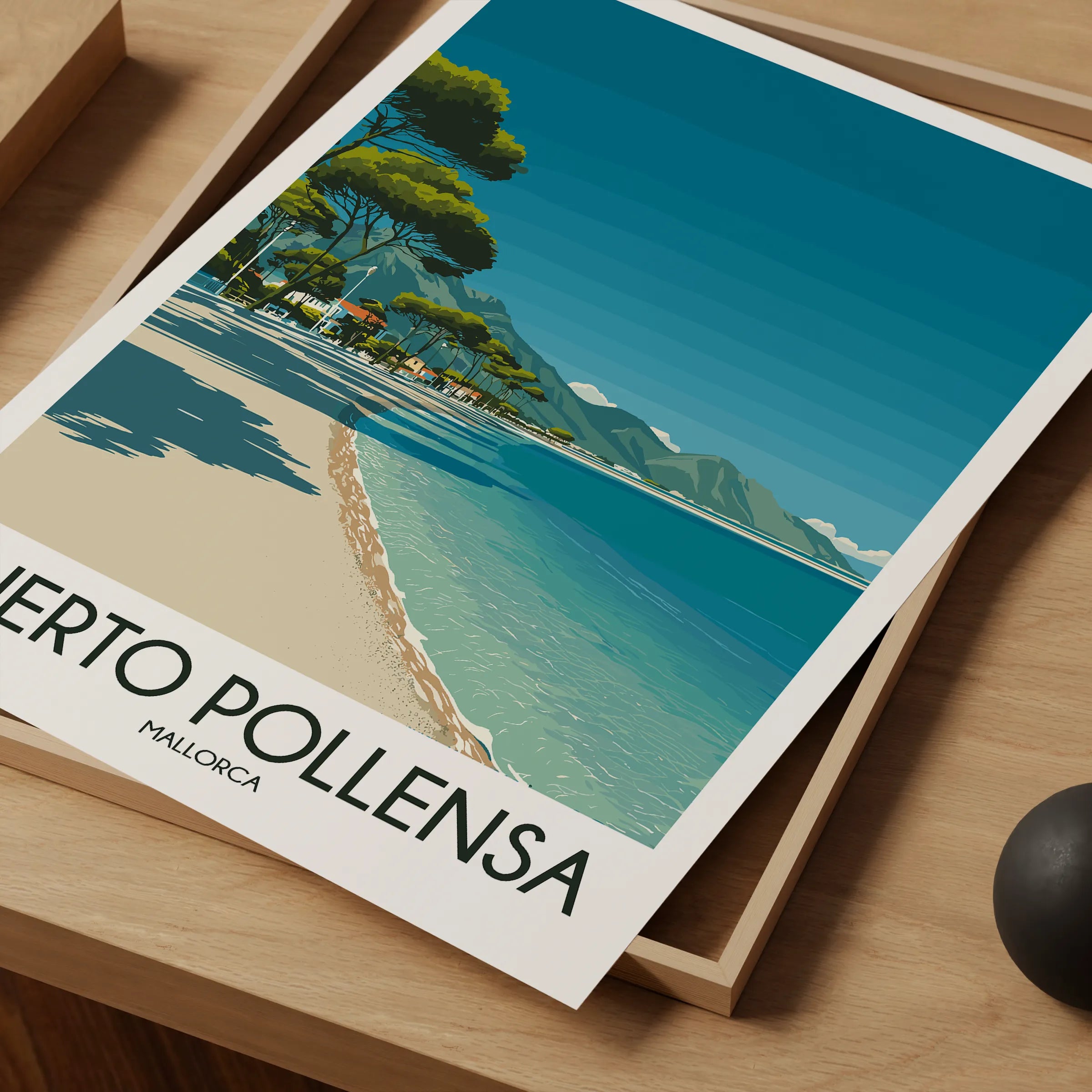 Puerto Pollensa Modern Travel Poster