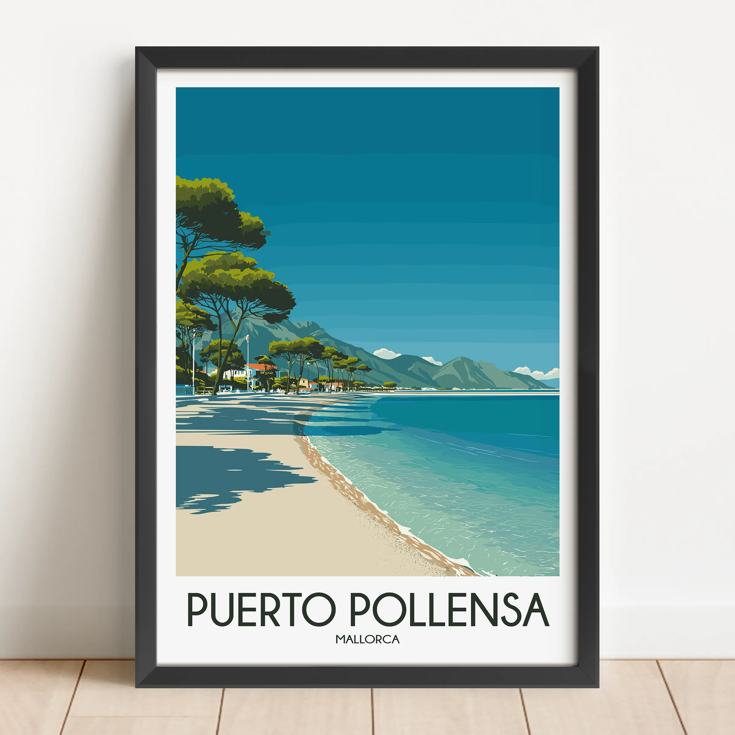 Puerto Pollensa Vintage Style Print