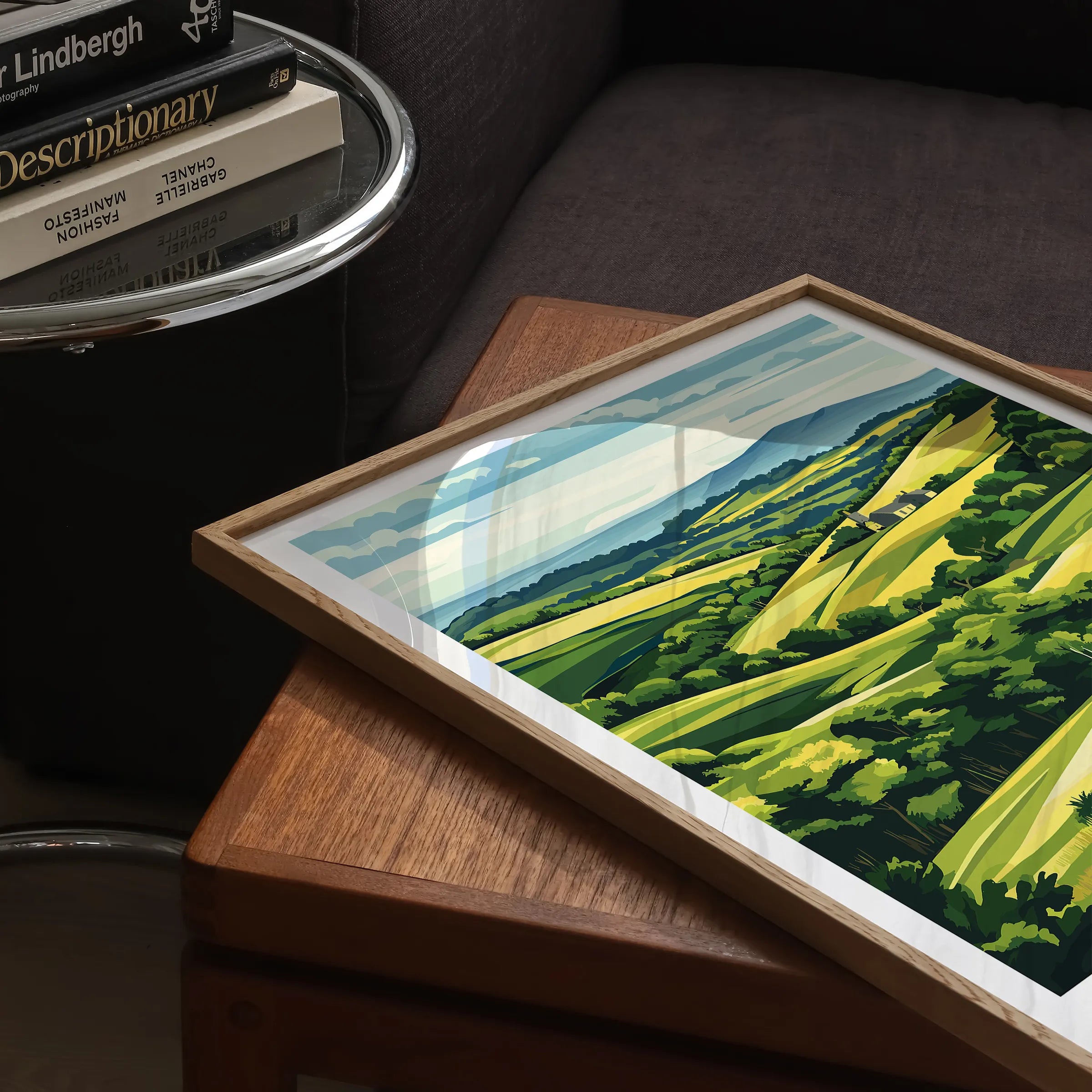 Quantock Hills Souvenir Poster Print