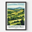 Quantock Hills Souvenir Poster Print