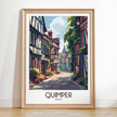 Quimper Modern Travel Poster