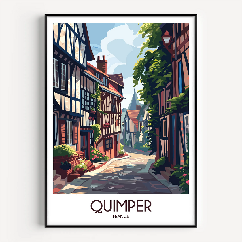 Quimper Scenic Landscape Art