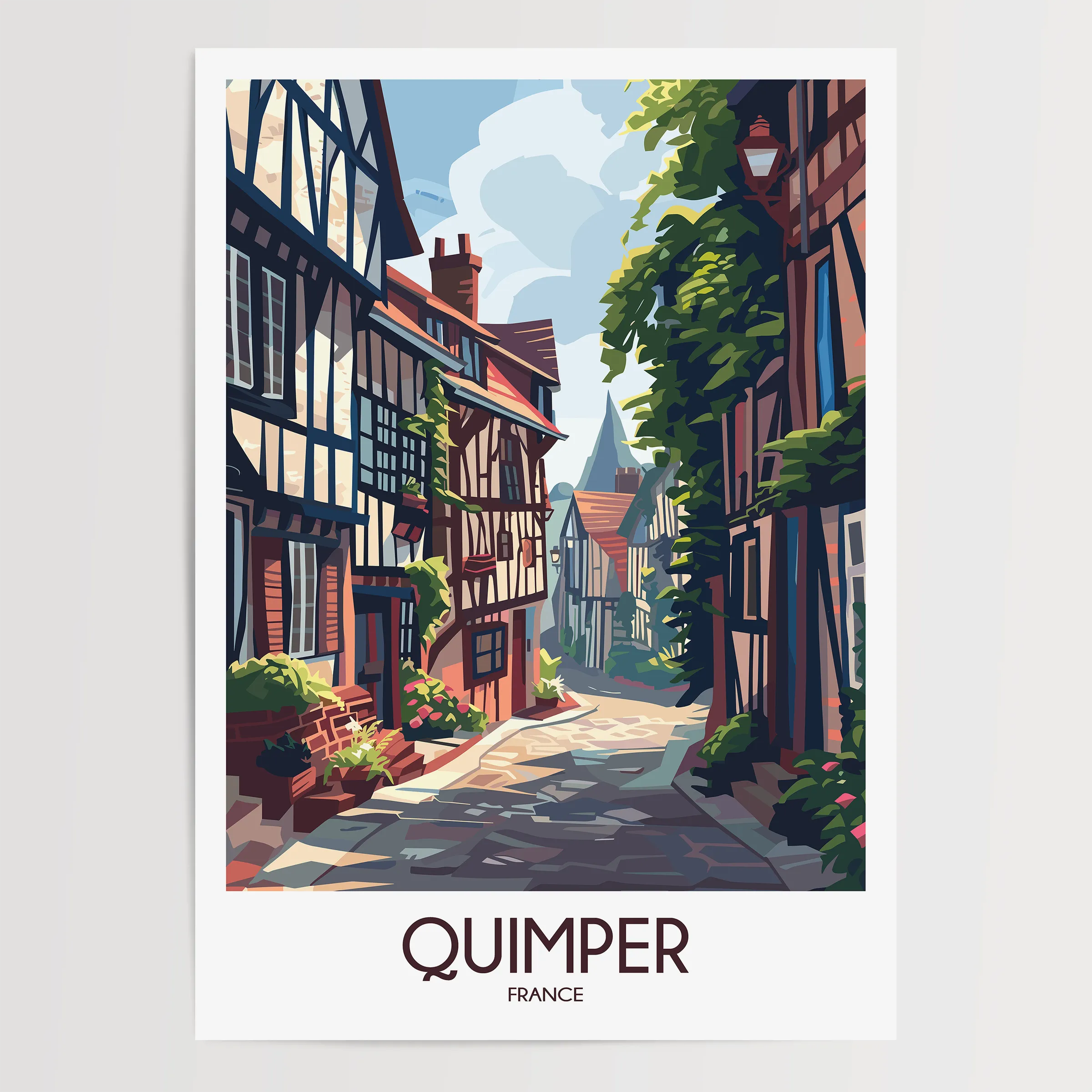 Quimper Souvenir Poster Print