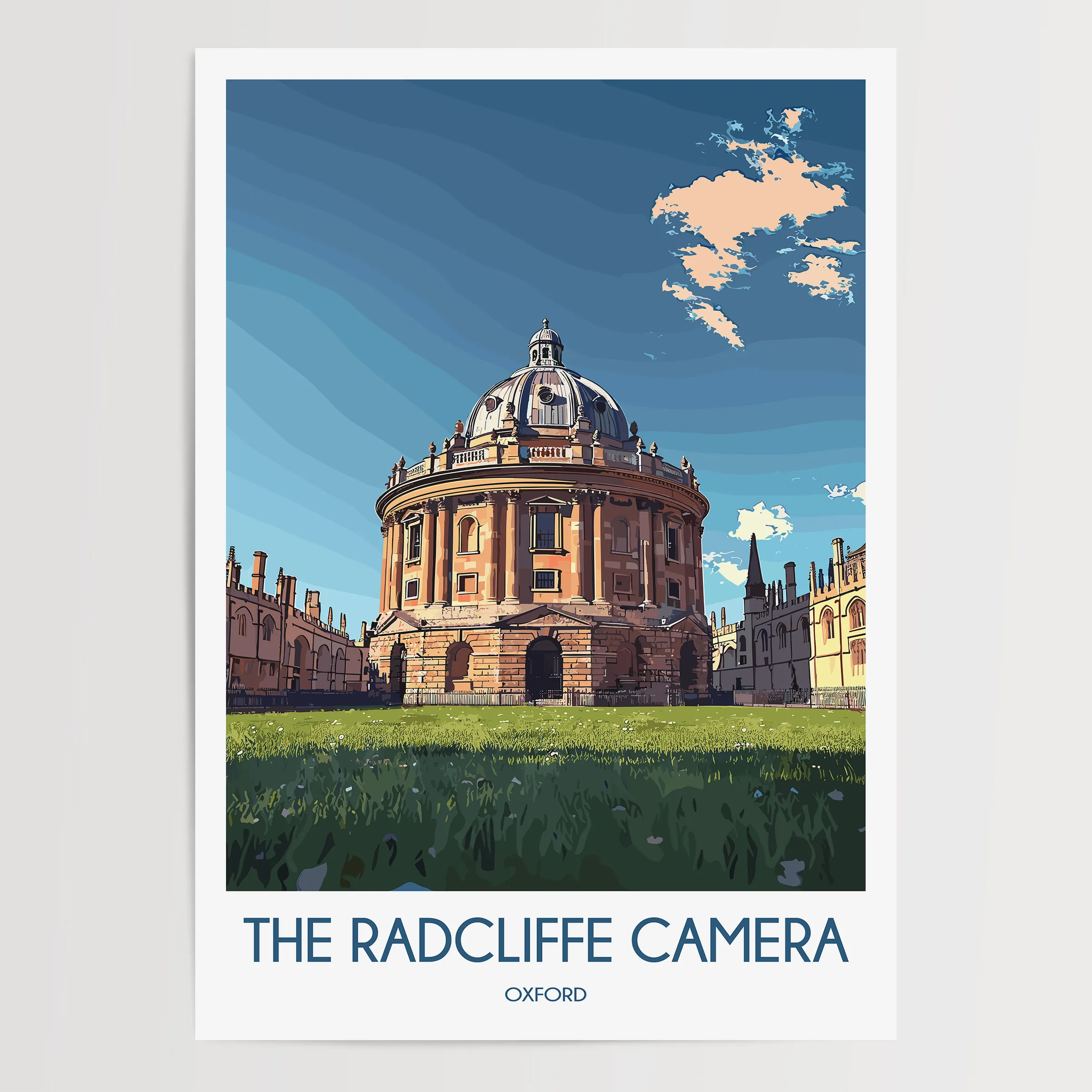 Radcliffe Camera Modern Travel Poster