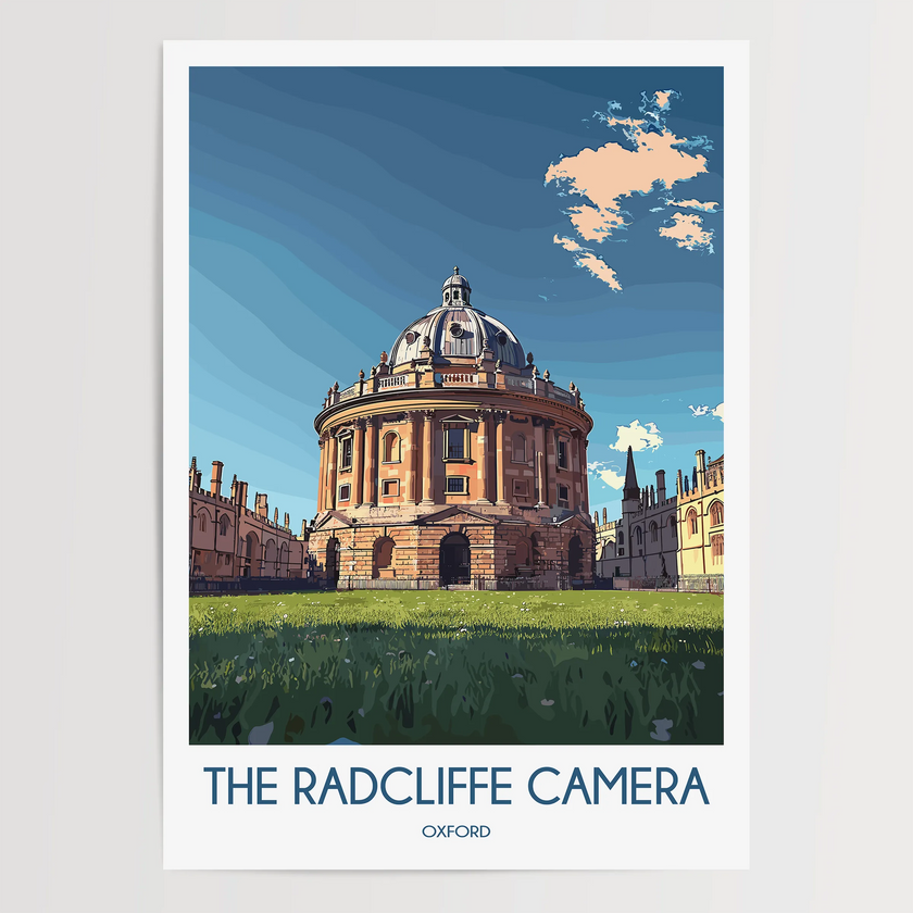 Radcliffe Camera Modern Travel Poster