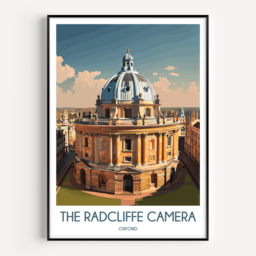 Radcliffe Camera Modern Travel Poster