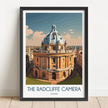 Radcliffe Camera Retro Travel Illustration