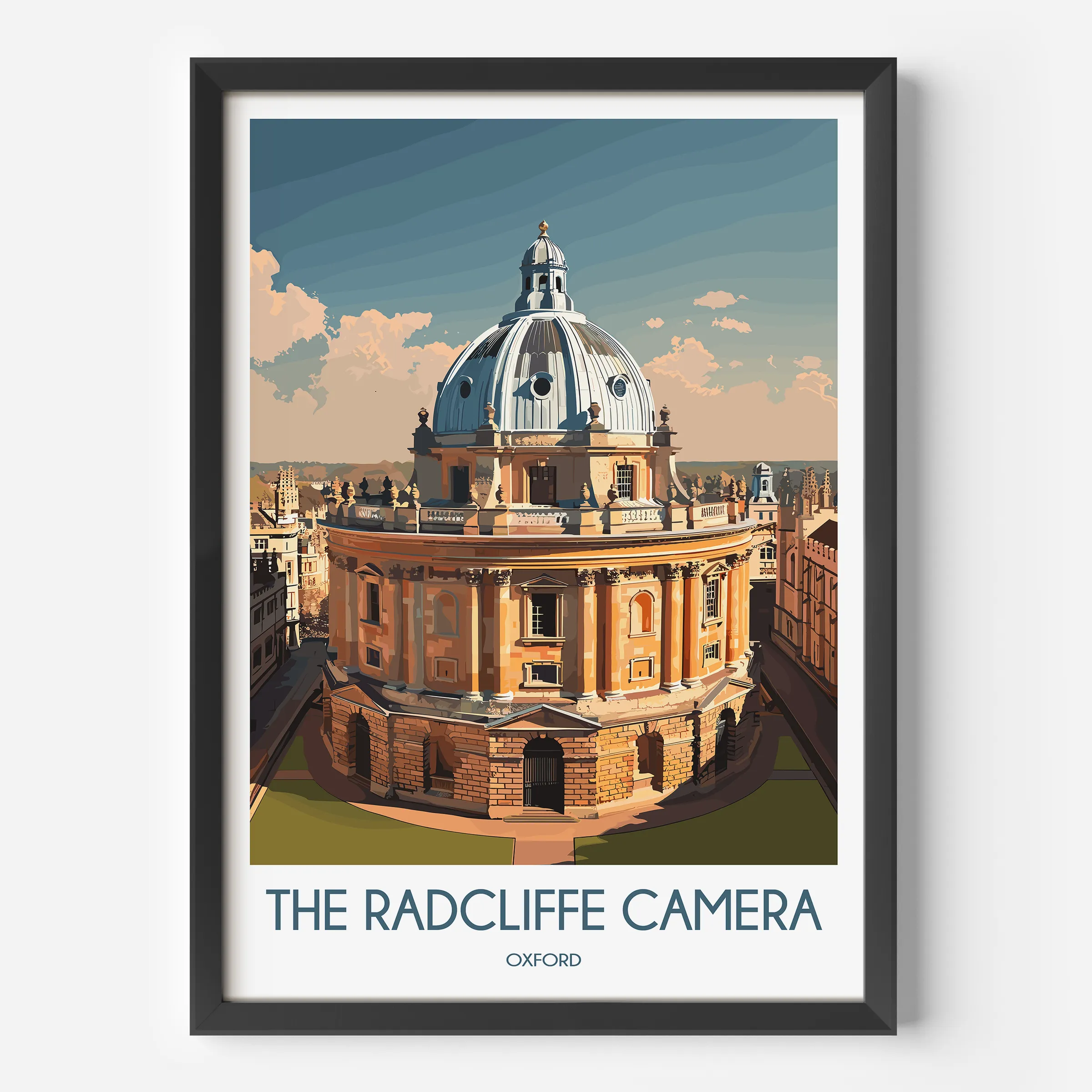 Radcliffe Camera Scenic Landscape Art