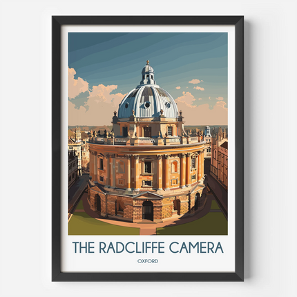 Radcliffe Camera Scenic Landscape Art