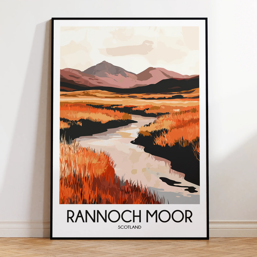 Rannoch Moor Destination Art Gift