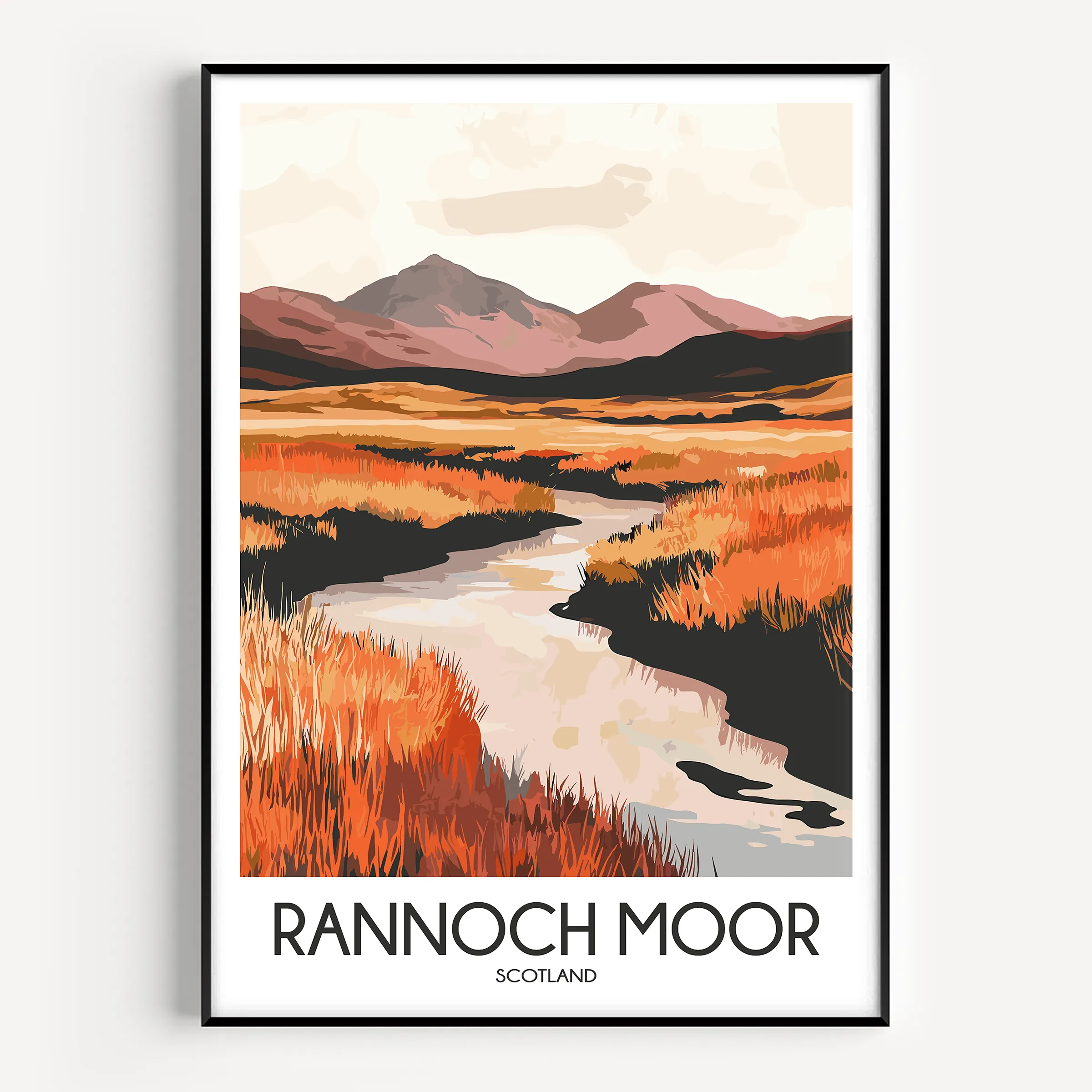 Rannoch Moor Souvenir Poster Print
