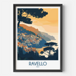 Ravello Modern Travel Poster