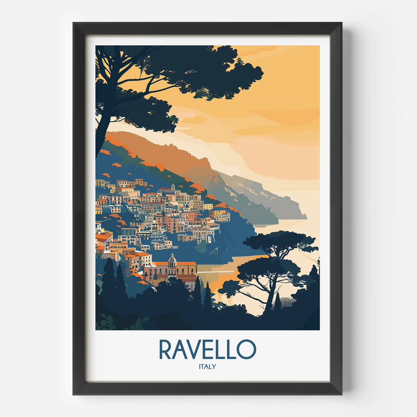 Ravello Modern Travel Poster