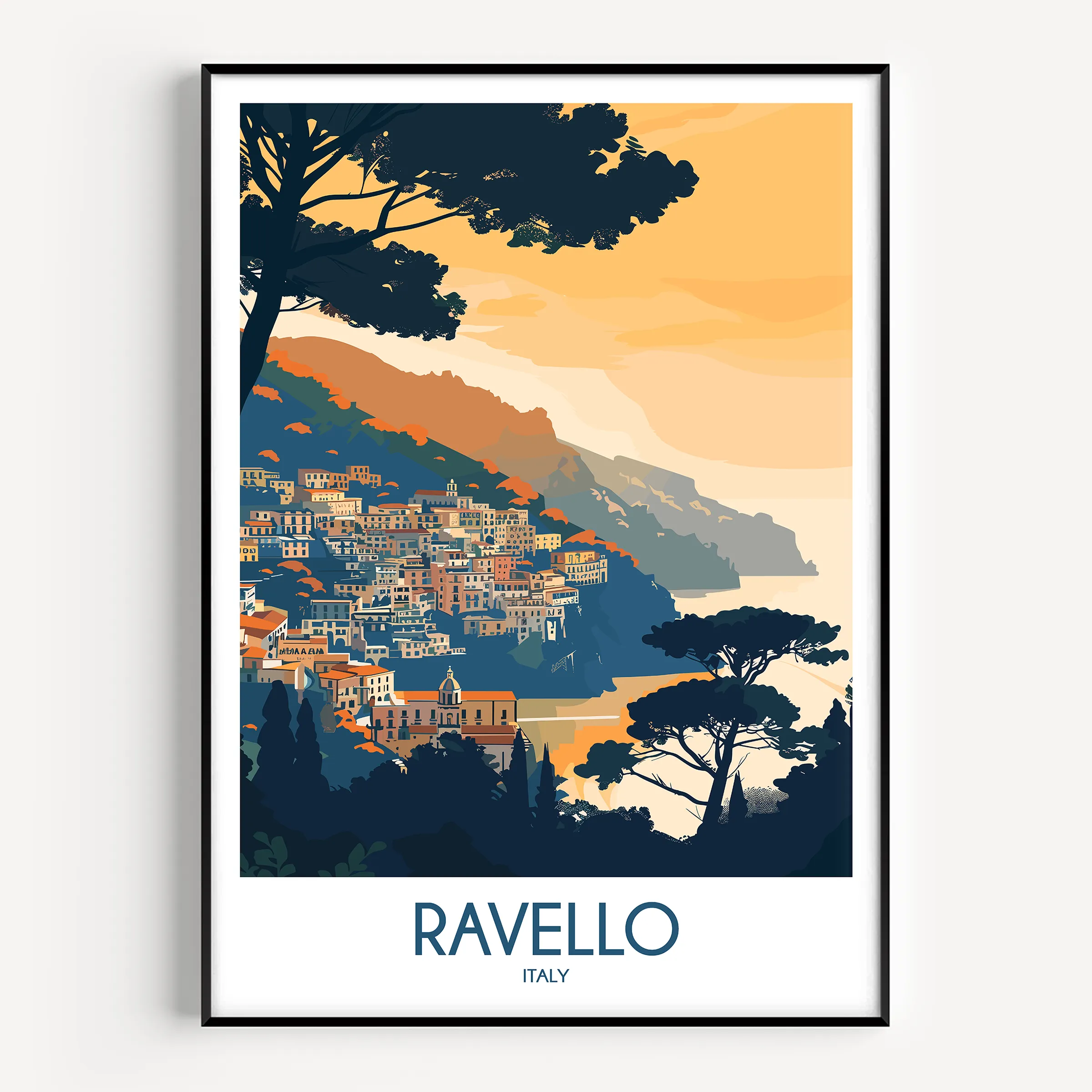 Ravello Vintage Style Print