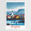 Reykjavik Destination Art Gift