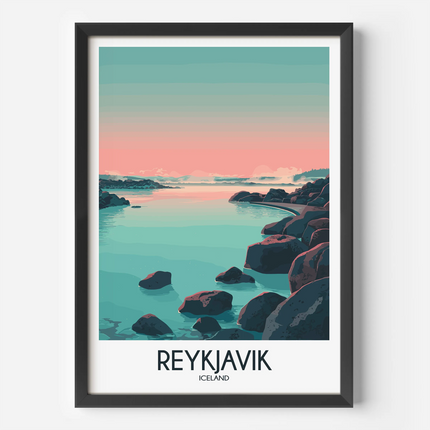 Reykjavik Scenic Landscape Art