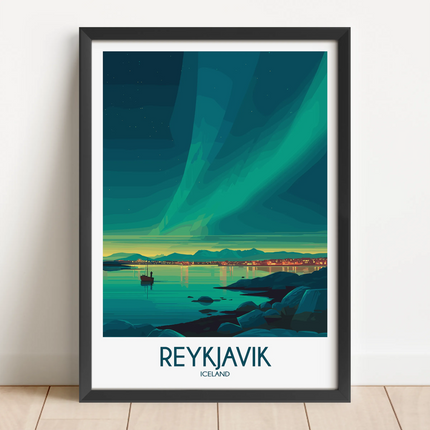 Reykjavik Souvenir Poster Print