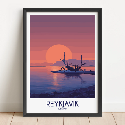 Reykjavik Souvenir Poster Print