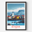 Reykjavik Souvenir Poster Print