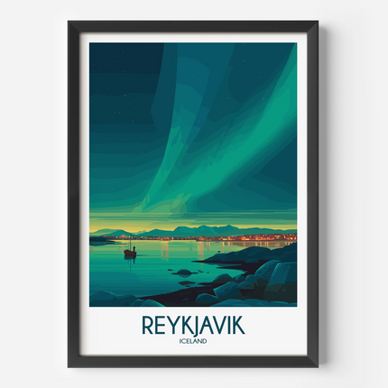 Reykjavik Vintage Style Print