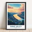 Rhine Valley Destination Art Gift