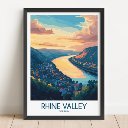 Rhine Valley Destination Art Gift